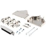 MHDM25-HD44FS-K, D-Sub Connector Kit, DB-44 Socket, Solder, Die-Cast Zinc Alloy