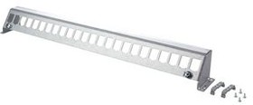 130927-2400-E, Empty Patch Panel Frame 24 Ports Screwed Assembly Grey