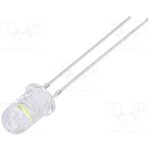 OSW49V5B61A, LED; 5mm; white cold; 25000?30000mcd; 60°; Front: convex; 7.8?9.5V