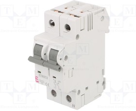 ETIMAT 6 1P+N B13, Выключатель максимального тока; 230/400ВAC; Iном: 13А; DIN; 6кА