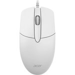 Мышь Acer OMW300, оптическая, проводная, USB, белый [zl.mcecc.01v]