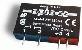 Фото 1/3 MP120D4, Relay SSR 30mA 30V DC-IN 4A 275V AC-OUT 4-Pin SIP