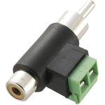 CLB-JL-8106, Phono Plug to Socket Adaptor, 2x Screw Terminal Connectors