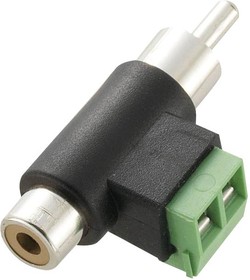 Фото 1/2 CLB-JL-8106, Phono Plug to Socket Adaptor, 2x Screw Terminal Connectors