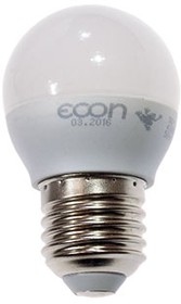 Фото 1/3 ECON LED P, светодиодная лампа, E27 5Вт 4200К, P45 ES 75020