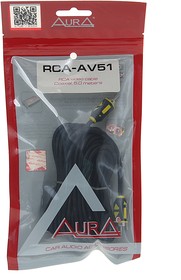 RCA-AV51, Кабель RCA 1х1 5м AURA