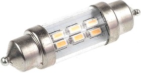 Фото 1/2 LE-0909-11CW, LED Replacement Lamps - Based LEDs Cool White 6000K 37mm Festoon