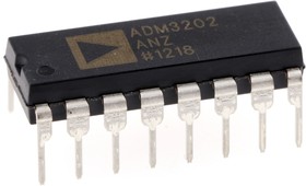 Фото 1/2 ADM3202ANZ, RS-232 Interface IC 3V RS-232 I.C.