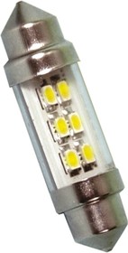 Фото 1/4 LE-0909-11NW, LED Car Bulb, White, Festoon shape