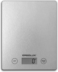 ERGOLUX ELX-SK02-С03 серые металлик (весы кухонные до 5 кг, 195*142 мм)