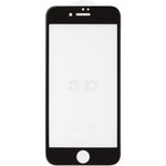 Защитное стекло "LP" для iPhone SE 2/8/7 Tempered Glass 3D с рам. 0,33 мм, 9H (ударопрочное/черное)