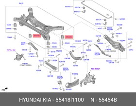 55418L1100, Сайлентблок подрамника