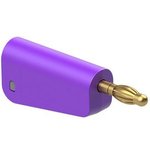 4 mm plug, screw connection, 2.5 mm², purple, 64.1045-26