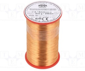 DN2E0,15-500G, Coil wire; double coated enamelled; 0.15mm; 0.5kg; -65?180°C