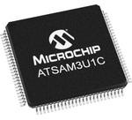 ATSAM3U1CB-AU, MCU - 32-bit ARM Cortex M3 RISC - 64KB Flash - 1.8V/3.3V - 100-Pin LQFP - Tray