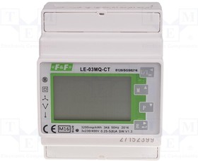 LE-03MQ-CT, Счетчик электроэнергии; цифровой,монтажный; на DIN-рейку; IP51