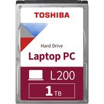 1TB Toshiba L200 Slim (HDWL110UZSVA/ HDKCB88ZKA01T) {SATA-III, 5400RPM, 128MB ...