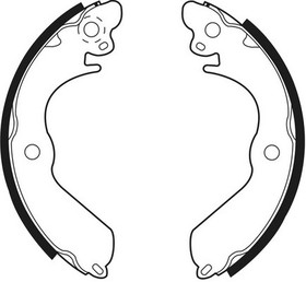 DBS403, комплект колодок для барабанных тормозов