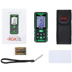 755740, Лазерный дальномер RGK DL100G (с поверкой) - зеленый луч