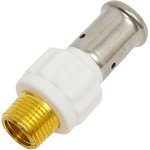 Муфта НР, ПВДФ пресс, белая, 20x1/2" 17PKW-2004