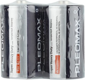 Батарейки Pleomax R20-2S SUPER HEAVY DUTY Zinc