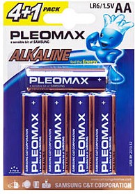 Фото 1/2 Батарейки Pleomax LR6-4+1BL Alkaline