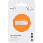 USB Flash накопитель (флешка) VIXION Zinc Alloy 16GB 2.0 (серебро)