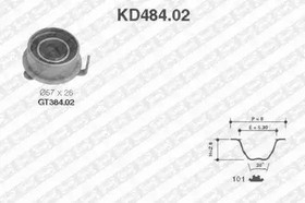 KD484.02, Комплект ремня ГРМ