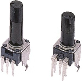 RK09K 10kΩ Rotary Carbon Film Potentiometer, Panel Mount (Through Hole), RK09K1130C17 – купить оптом и в розницу