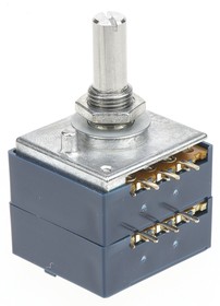 RK27112A00CF, 50k Rotary Carbon Film Potentiometer, Panel Mount (Through Hole), RK27112A00CF
