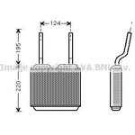 OL6132, Радиатор отопителя салона OPEL ASTRA F 91-05, CALIBRA A 90-97 ...