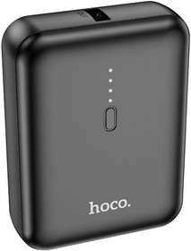 Фото 1/4 Внешний Аккумулятор (батарея) для HOCO J96 Strider 5000 mAh, 1xUSB, 1xUSB-C, 2А, Li-Ion (черный)