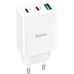 Зарядное устройство HOCO C99A 1xUSB, 2xUSB-C, 3А, PD20W, QC3.0 (белый)