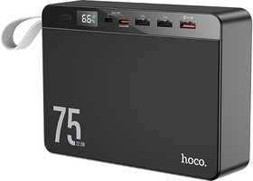Фото 1/3 Внешний Аккумулятор (батарея) для HOCO J94 Overlord 75000 mAh, 3xUSB, 1xUSB-C, 3А, QC 3.0, PD20W, LE