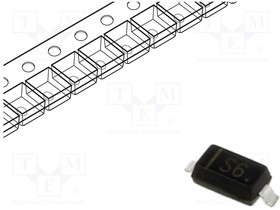 MBR0540-TP-HF, Diode Schottky 40V 0.5A 2-Pin SOD-123 T/R