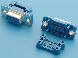 DI-9F, Разъем 9 контактов, гнездо на плоский кабель