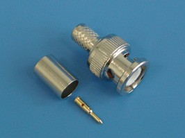 BNC-C6P, Разъем BNC вилка на кабель RG-6, обжимной