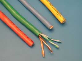 UTP4-24SR5/e R, Кабель Витая пара 8 проводов, кат. 5е, многожильный, (PCnet), бухта 300м, красный