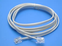SCO-1-6P4C-3, Шнур телефонный с разъемами RJ-11, 3 м