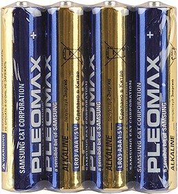 Батарейки Pleomax LR03-4S Alkaline