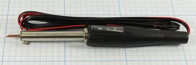 Паяльник, напряжение 12 В, мощность 10 Вт, исполнение пластмассовая/резиновая ручка без разъёма
