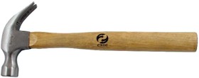 Молоток-гвоздодер 300 г. с деревянной эргономической ручкой HL0069 36328