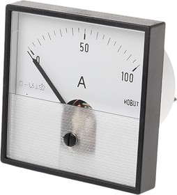 Фото 1/2 PD721MCS75MV/2-001 -100A, PD72MC Analogue Panel Ammeter 0/100A For Shunt 75mV DC, 72mm x 72mm Moving Coil