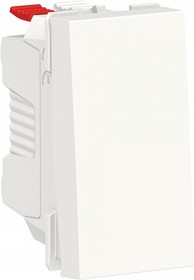 Фото 1/2 Schneider Electric Unica Modular Бел Переключатель 1-клавишный, сх. 6, 10 AX, 250В, 1 модуль