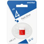 USB 2.0 накопитель Smartbuy 4GB LARA Red (SB4GBLara-R)