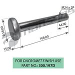 300.197, 300.197MNS_болт полурессоры! (м) M24x2x44 L=168/183mm\ BPW