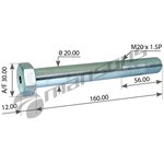 800.516, Болт RENAULT Premium рессоры передней (M20x1.5x160мм) MANSONS