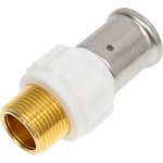 Муфта НР, ПВДФ пресс, белая, 26x3/4" 17PKW-2605