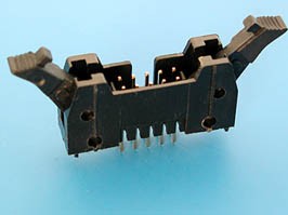 SCM-10, Разъем 2х5 вилка на плату, с защелками