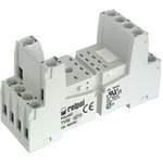 GZT2-BLACK, 8 Pin 300V ac DIN Rail Relay Socket, for use with R2N Relay